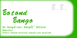 botond bango business card